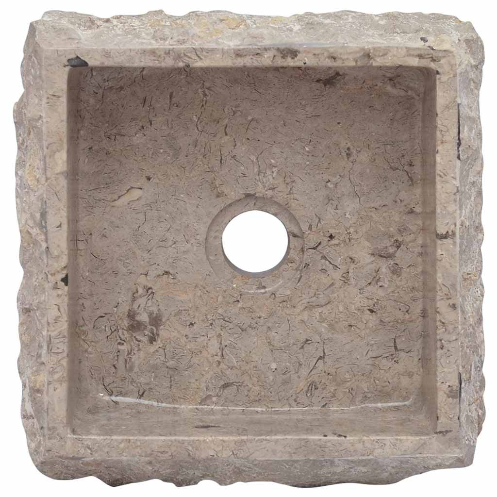 vidaXL Sink Above Counter Vanity Sink Natural Stone Basin for Bathroom Marble