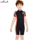 thumbnail image 3 of Niños trajes de buceo traje de buceo secado rápido espalda cremallera crujido transpirable deportes Pieles de buceo para buceo Snorkeling Surfing Natación Negro XL XL Eigraketly OD003670-08, 3 of 7