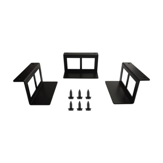yingyy Under Desk Laptop Mount Brackets Stand Set Invisible Storage Notebook Holder L Black S