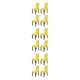 thumbnail image 3 of Funda para silla de 4 piezas Yuarrent Felpa amarillo Limon, 3 of 6