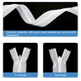 thumbnail image 5 of Uxcell Invisible Zippers, 5Pcs 18 inch Nylon Hidden Sewing Zippers for Sewing DIY Handmade, True White, 5 of 6