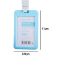 thumbnail image 2 of Funda para tarjeta de trabajo, funda con cuerda para colgar certificados, funda impermeable para tarjeta de identificación de plástico ultra grueso, 2 of 5