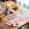 thumbnail image 4 of Valentine's Day Round Placemats Set of 4 Love Heart Tree Branch Place Mats Washable Woven Placemat Happy Valentine's Day Circle Braided Table Mat for Kitchen Dining Table Wedding Party Decor 15 Inch, 4 of 9