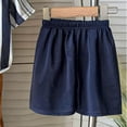 thumbnail image 5 of Splozh Toddler Boy Clothes 1-12 Years Summer Outfits Short Sleeve Shirt Shorts Baby Boy Casual Clothes,Navy,11-12 Years, 5 of 5