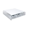 thumbnail image 4 of Mind Reader 3 Drawers Metal Mesh PC, Laptop, IMAC Monitor Stand and Desk Organizer, White, 4 of 7