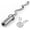 Silver, variant on 47" EZ Curl Bar Weight Lifting Bar, for Hip Thrusts/Squats/Lunges, 1" Weight Plates Curling Bar for Gym and Home, with Star Collars