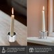 thumbnail image 4 of TABLZONE 4Ud De Metal Plateado Para Con Soporte De Vela Tealight, 4 of 5