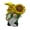 Yellow, variant on KGJQ Sunflower Gnome Statue Ornaments, Resin Faceless Gnome Figurines, Pastoral Style Tabletop Figures for Indoor Outdoor Home Decorations