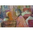 thumbnail image 2 of Toulouse-Lautrec, Henri de 24x17 Gold Ornate Wood Framed with Double Matting Museum Art Print Titled - In the Salon, 2 of 4