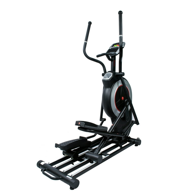 Sunny Health Fitness Motorized Elliptical Trainer Machine w Programmable Monitor High Capacity and 20 Stride SF E3875