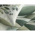 thumbnail image 3 of Ambesonne Eucalyptus Leaves Quilted Bedspread Set 3 Pcs, Botanical Art, Queen Size, Sage Green Off White, 3 of 4