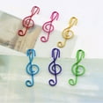 thumbnail image 5 of RUISINERY 50pieces Music Note Shape Paper Clip 40mm Small Metal Paperclip File Holder Clip Metal Bookmarks for Binding File Document, 5 of 6