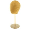 thumbnail image 2 of MERIGLARE Suede Cork Mannequin Head Hat Rack Cap Holder Display Stand Ginger, 2 of 9