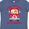 thumbnail image 4 of Inktastic Fire Truck 4th Birthday Boy Boys Toddler T-Shirt, 4 of 5