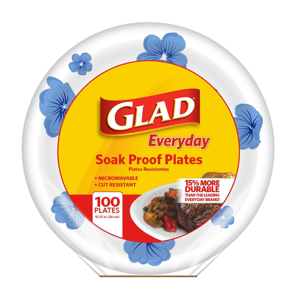glad paper plates