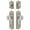Satin Nickel, variant on Grandeur 802383 Windsor Solid Brass Single Cylinder Keyed Entry Knobset And Deadbolt Combo
