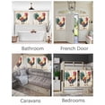 thumbnail image 3 of Rooster Short Blackout Curtains 30 Inch Long Farm Chicken Rustic Animal Rod Pocket Kitchen Curtains, 2 Panels Thermal Insulated Room Darkening Drapes for Bedroom, 42"W x 30"L, 3 of 5