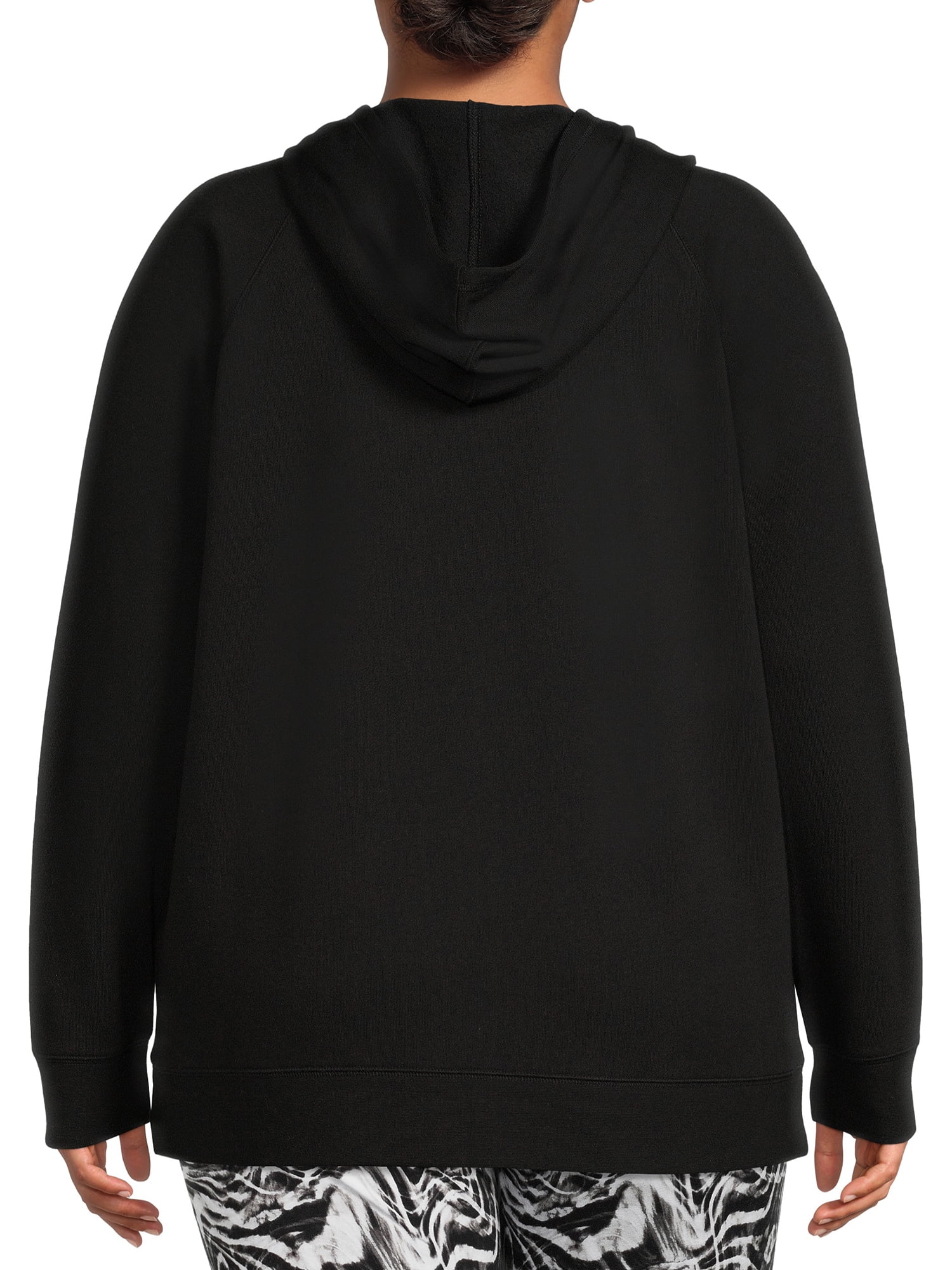 Terra & Sky Women's Plus Size Fleece Zip Up Hoodie