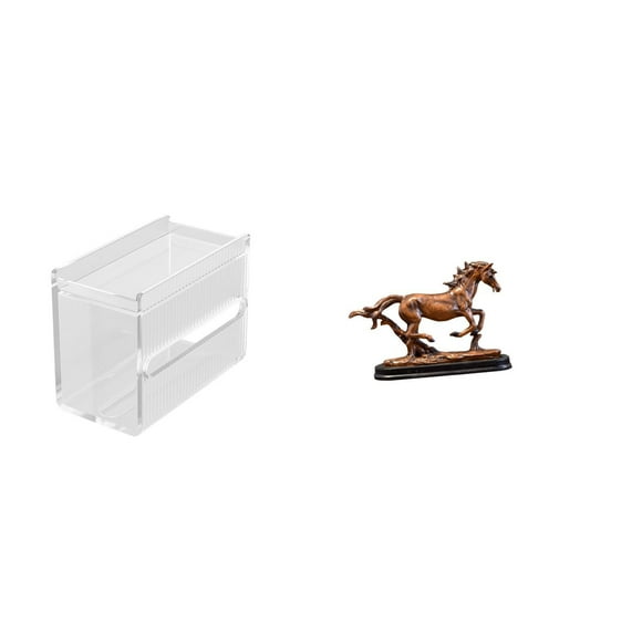 Dispensador De Pañuelos De Acrílico Moderno Y Figura Artística De Un Caballo Para Una Elegante Organización Decorativa Del Hogar, Ideal Para Colgar En La Pared.
