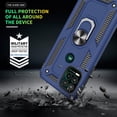 thumbnail image 6 of Compatible for Moto G Stylus 5G 2021 Case with HD Screen Protector,  Military-Grade Protective Phone Case with Magnetic Kickstand Ring for Motorola Moto G Stylus 5G Blue, 6 of 13