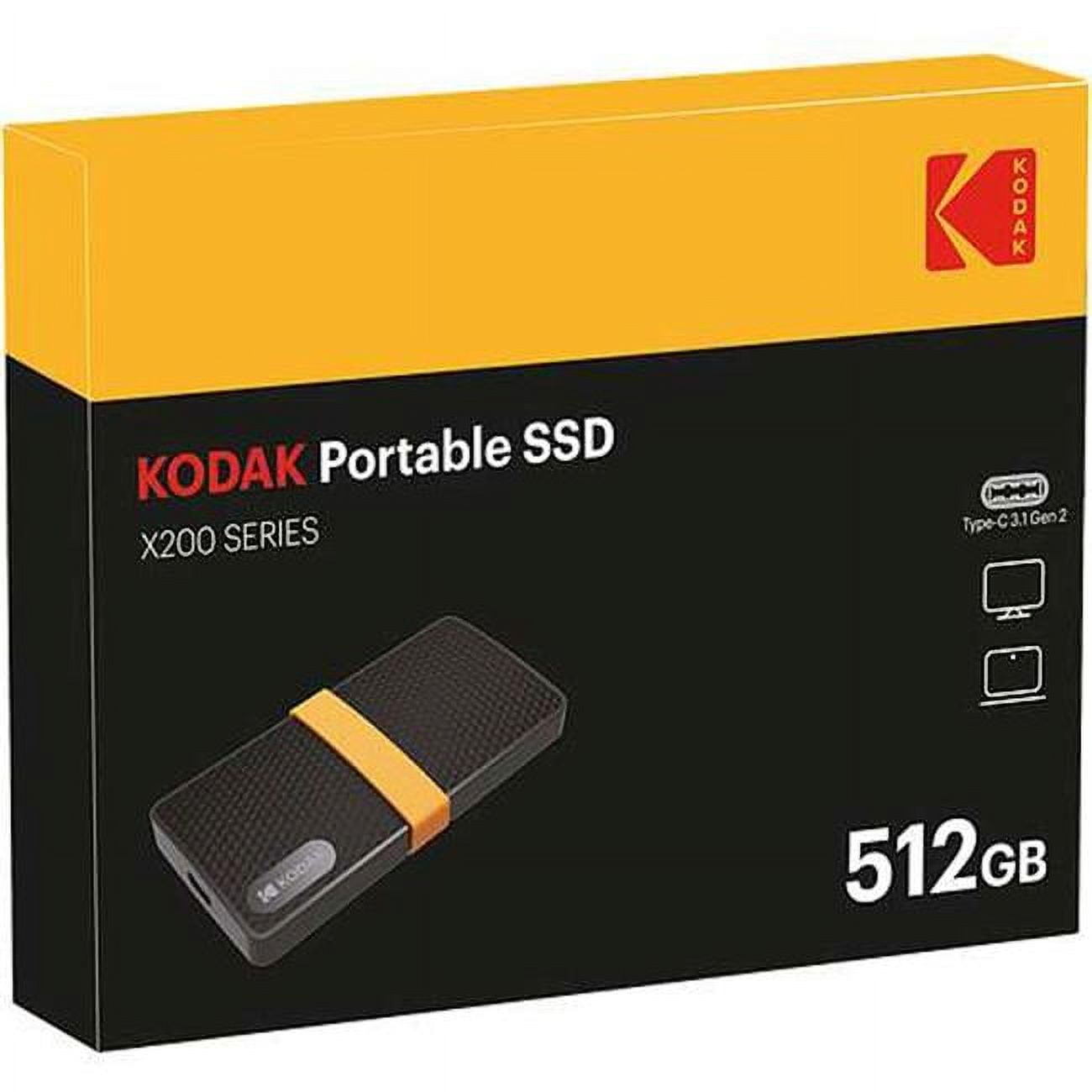 Kodak EKSSD512GX200K SSD X200 Type-C 512GB Solid State Drive