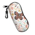 thumbnail image 5 of ZICANCN Sunglasses Soft Case, Flowering Butterflies Neoprene Zipper Eyeglass Case for Men Women, 5 of 9