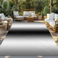 thumbnail image 3 of Fsddascl Gray Black Outdoor Rug for Patio/Deck/Porch, Non-Slip Large Area Rug 5 x 8 Ft, Modern Gradient Geometric Indoor Outdoor Rugs Washable Area Rugs, Reversible Camping Rug Carpet Runner, 3 of 5