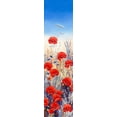 thumbnail image 2 of Mayes, Hilary 9x24 White Modern Wood Framed Museum Art Print Titled - Poppy Field I, 2 of 4