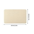 thumbnail image 3 of Fleece Entrance Mat Bathroom Door Rug | Non-Slip Absorbent Floor Mat | High Density Breathable | Easy Clean | PVC Base | 1 Piece | 40x60cm | Home Entryway Kitchen, 3 of 6