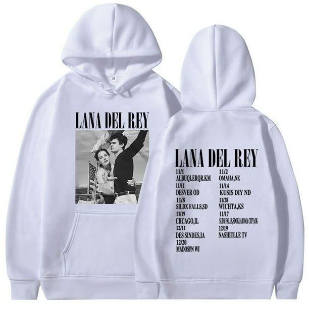 Sudadera con capucha para hombre y mujer, ropa de calle Unisex con estampado de póster de la cantante Lana Del Rey Lust for Life Tour, Álbum de Música xuanjing unisex