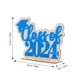 thumbnail image 2 of LOLIPPYY Blue Wood Graduation Decor for Party Table Centerpieces and Photo Props 2024, 2 of 5