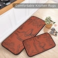 thumbnail image 3 of SKYSONIC Vintage Wine Bottle Kitchen Rugs 2 Pieces, Bunch of Grapes Floor Mat Room Area Rug Washable Carpet Perfect for Living Room Bedroom Entryway, 3 of 7