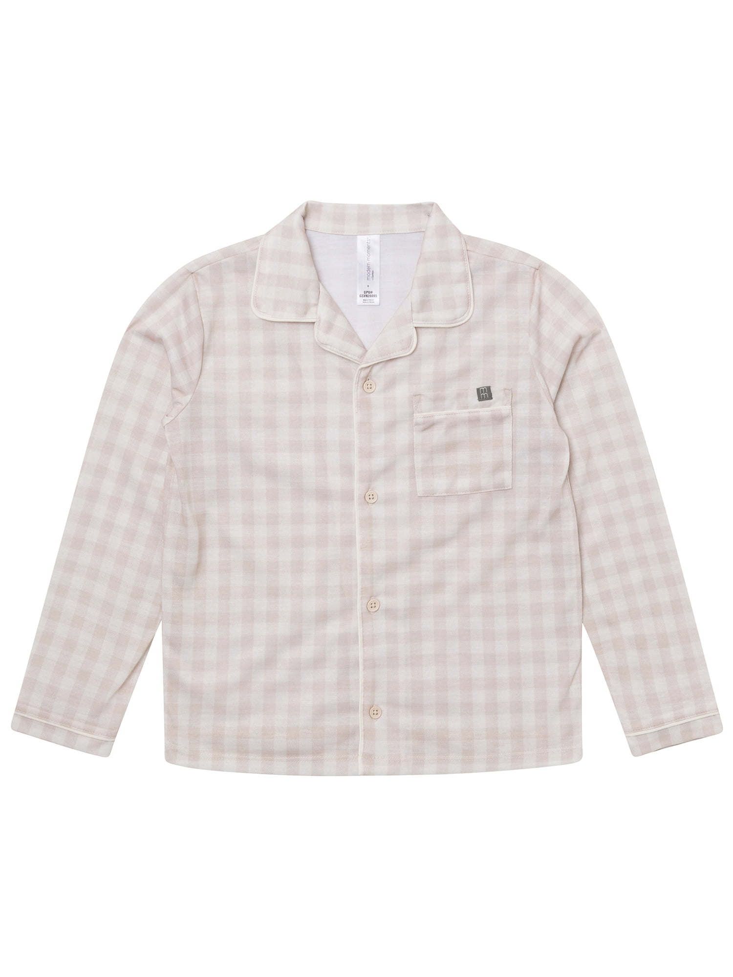 Modern Moments by Gerber Boy Coat Long Sleeve Pajama Set, 2-Piece, Sizes 6 - 12 Kids