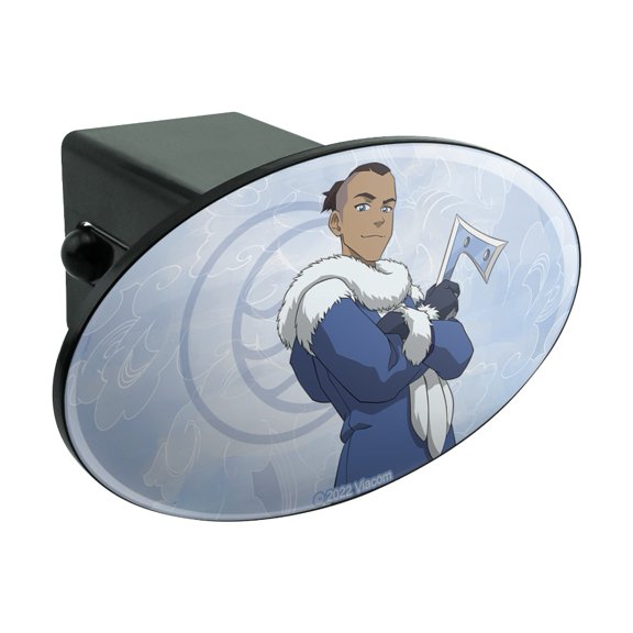 Avatar the Last Airbender Sokka Oval Tow Trailer Hitch Cover Plug Insert