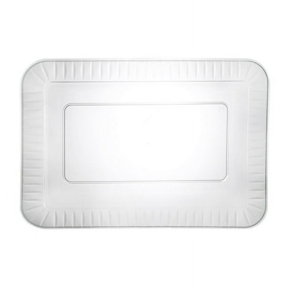 5" X 7" Plastic Elegance Plates Clear 24 Count