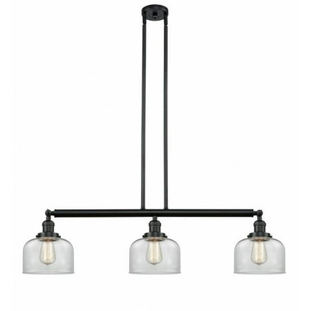 

213-BK-G72-LED-Innovations Lighting-Large Bell - 40.5 Inch 10.5W 3 LED Island Matte Black Finish