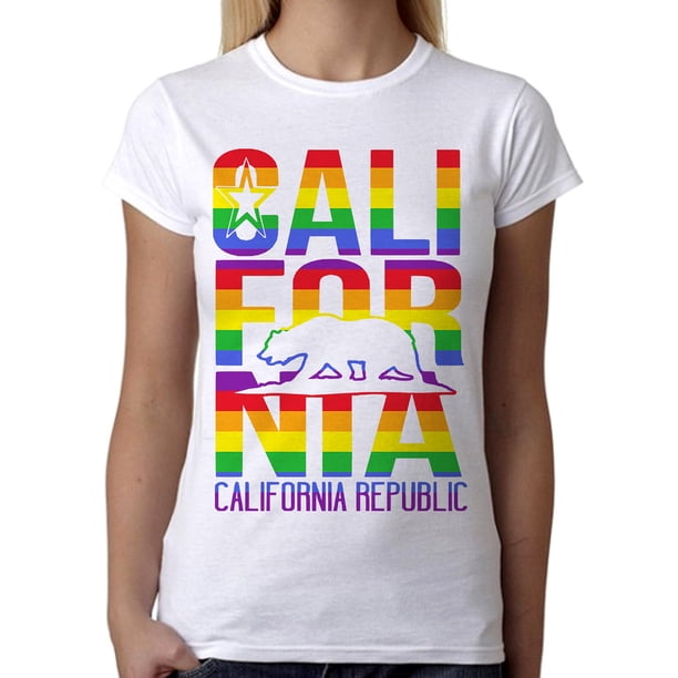 Junior's Rainbow California Republic Bear B441 PLY White T-Shirt Medium -  Walmart.com