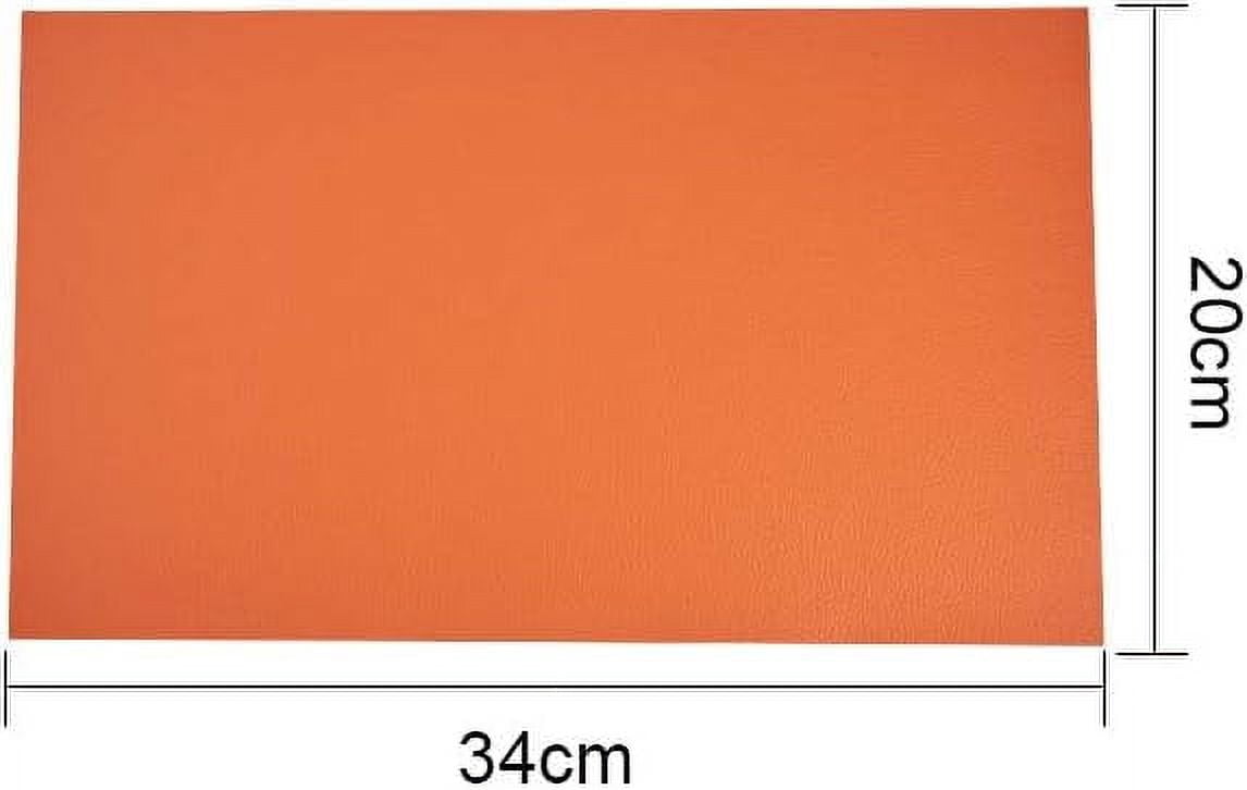 20Pcs Solid Color Leather Sheets Fabric PU Leather DIY Projects Mixed Color 34x20cm for Making Wallet Handbags Dressing Sewing Crafting