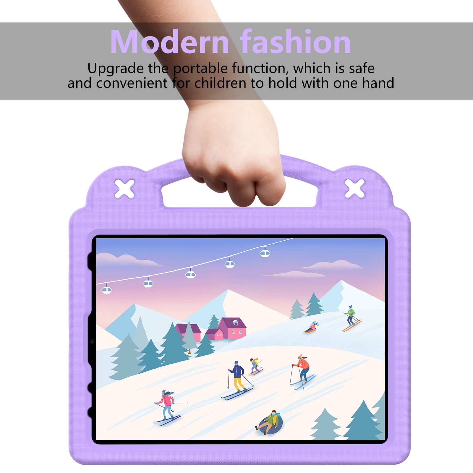 Rugged Case for Apple iPad A16 11th Gen 11 inch 2025 & iPad 10th Gen 10.9" with Screen Protector Film, Shockproof EVA Foam Cover with Adjustable Shoulder Strap, Built-in Kickstand, Child-Friendly