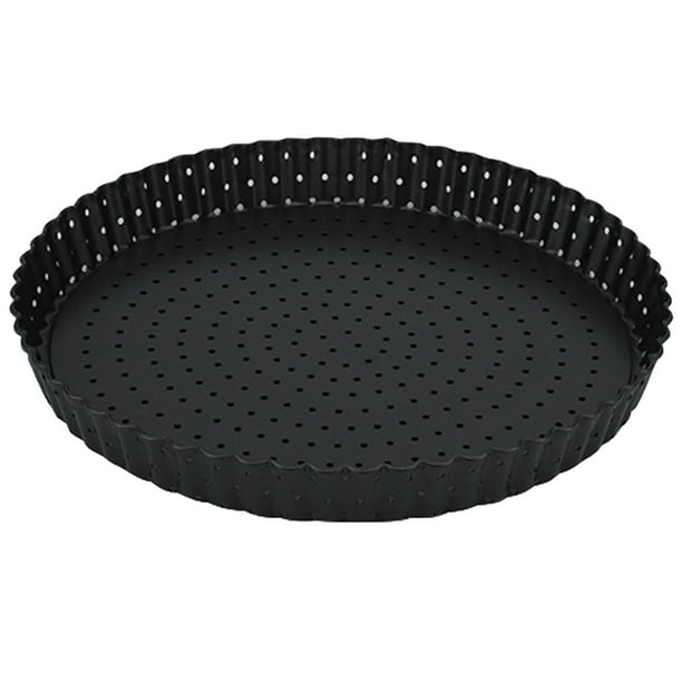Pie Pizza Non Stick Quiche Tin Carbon Steel With Holes Tart Pan