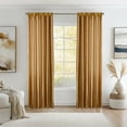 thumbnail image 4 of Wuztai Satin Curtains Living Room Window Screens 100x250cm, Decorative Shade Curtains for Bedroom Party, Elegant Window Treatments, 4 of 6