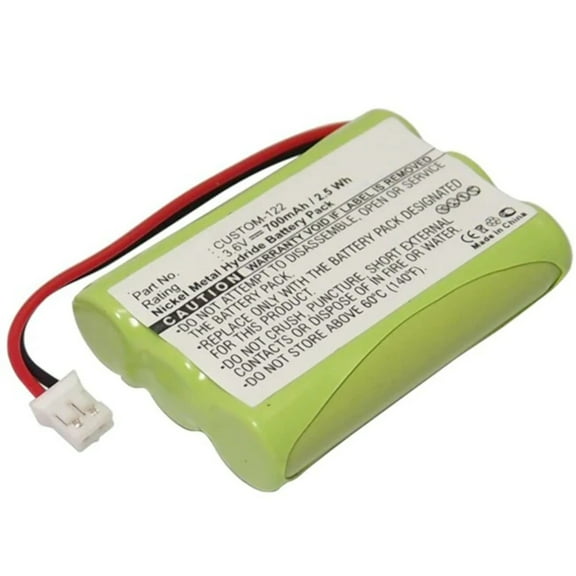 Batteries N Accessories BNA-WB-H1926 Credit Card Reader Battery - Ni-MH, 3.6V, 700 mAh, Ultra High Capacity Battery - Replacement for Resistacap CUSTOM-122 Battery