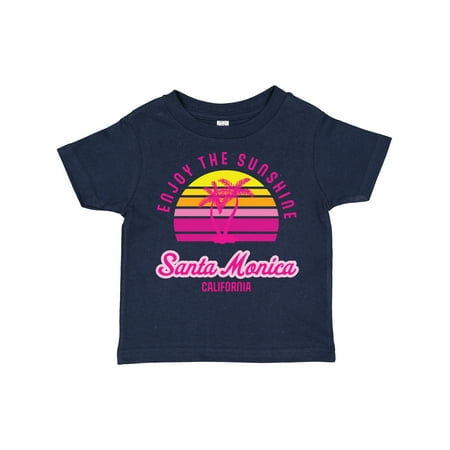 

Inktastic Summer Enjoy the Sunshine Santa Monica California in Pink Gift Toddler Boy or Toddler Girl T-Shirt