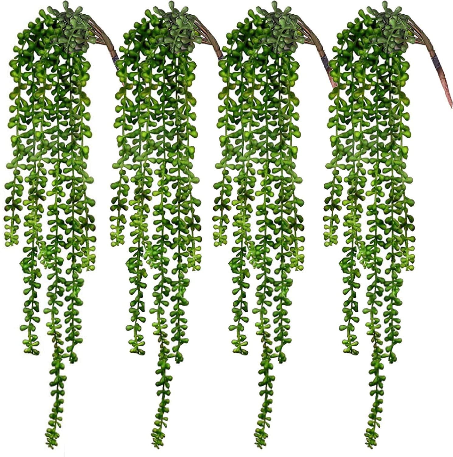 Details about   2x Fake Succulent String of Pearls Artificial Hanging Plant Wed Party Home Decor 