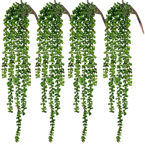 1pcs Artificial Succulents Hanging Plants Fake String of Pearls for Wall Home Garden Decor