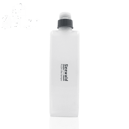 

Outdoor sports running kettle Portable extrusion fitness sports pocket flat kettle curved kettle transparent color 200ml