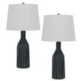 thumbnail image 1 of Cal Lighting BO-3083TB-2 Lampe de Table en Céramique Irving 100W, Marbre, 1 of 1