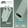 thumbnail image 2 of TUDIA for Google Pixel 6a (2022), [MERGE] Dual Layer Slim Tough Non-Slip Heavy Duty Case Cover (Green Lily), 2 of 7