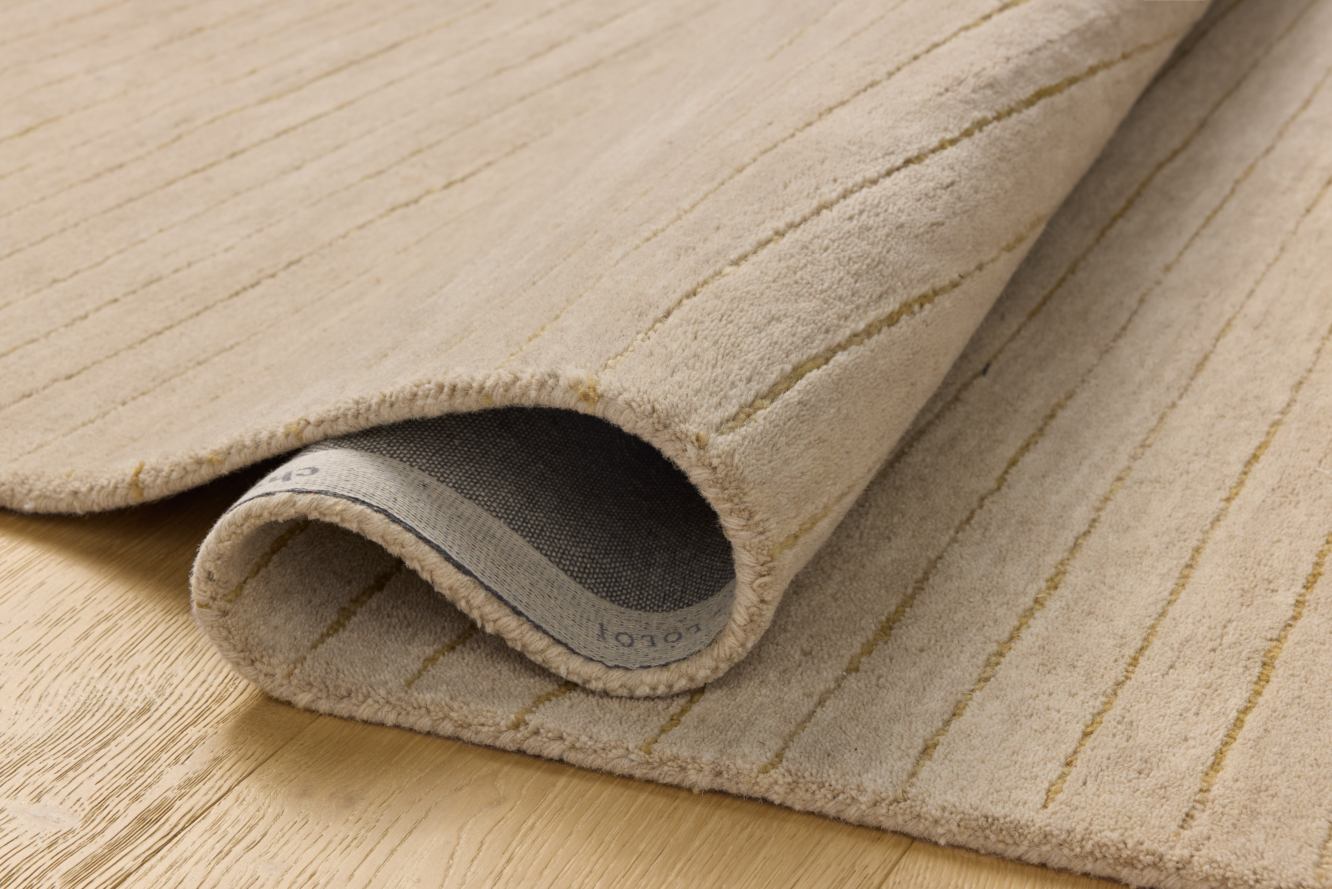 Chris Loves Julia x Loloi Henry Beige / Wheat 2'-3" x 3'-9" Runner Rug