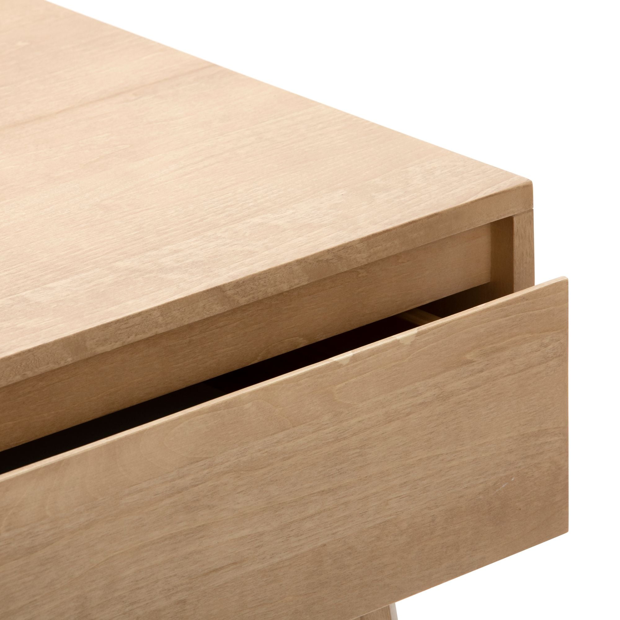Plank+Beam Solid Wood Nightstand with Storage Drawer, Modern Small End Table, Blonde
